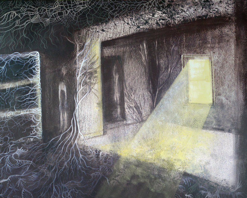 The Restless House - Surreal Landscape Painting