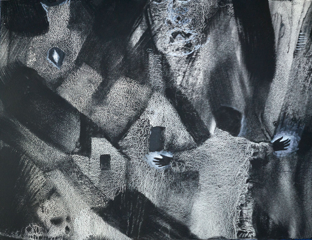 Witchwork Watercolor Landscape Painting by Harold Roth copyright 2024. weird art, night painting, dark surrealism, esoteric art, occult art, ethereal art, macabre art, dreamscapes, imaginary landscape, moody art, surreal landscapes, atmospheric art, gloomy art, dark aesthetics, beautiful darkness, dark landscapes, dark mood, nocturne paintings, moody nature, forgotten places, invented towns, dark worlds, dark watercolors, dark paintings 