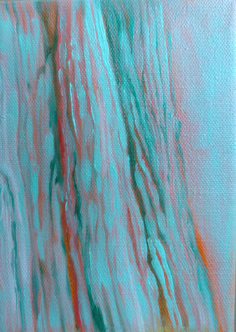 Cedar Bark Oil Landscape Painting SOLD